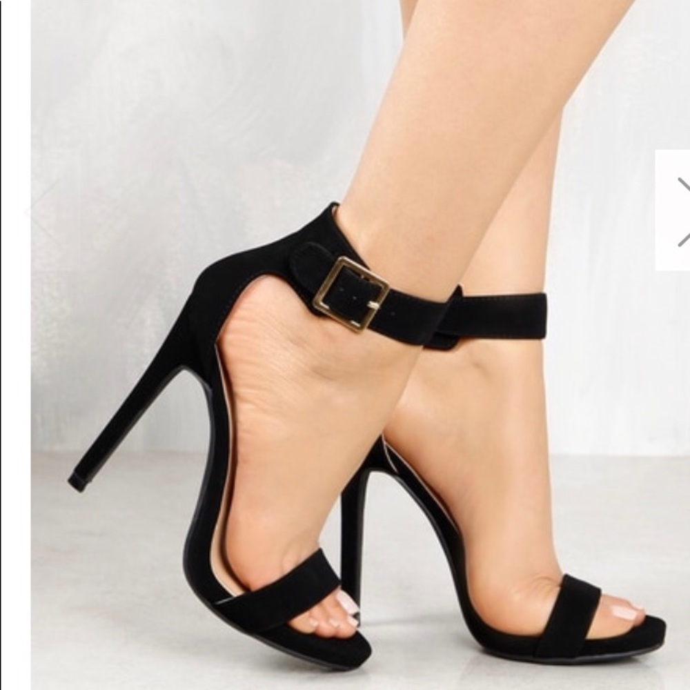 Buckle high heels